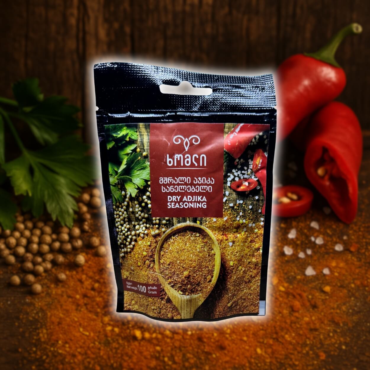 Dry Adjika – spicy Georgian chili and herb seasoning.
