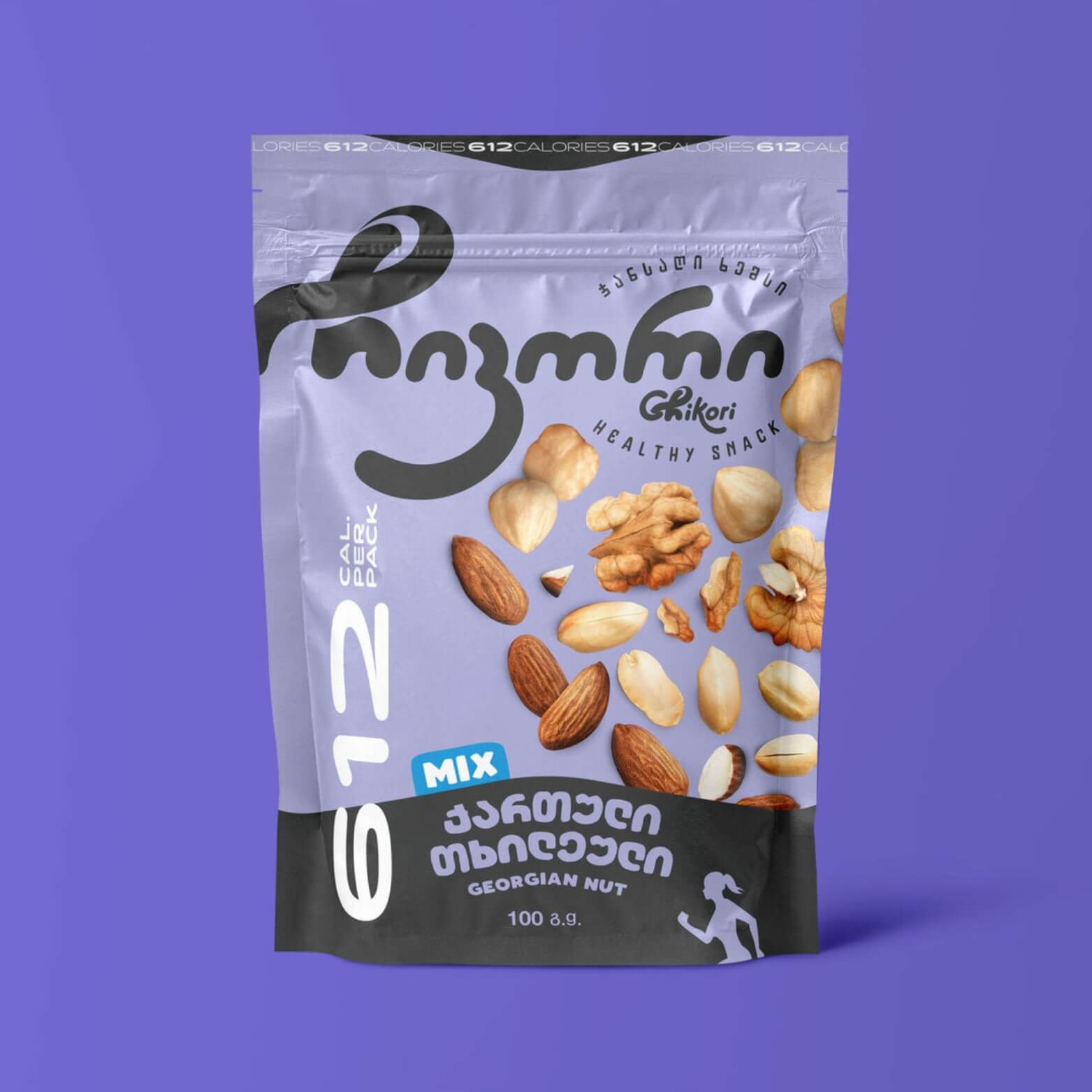 Assorted Georgian nuts mixture – protein-rich and natural Georgian snack.
