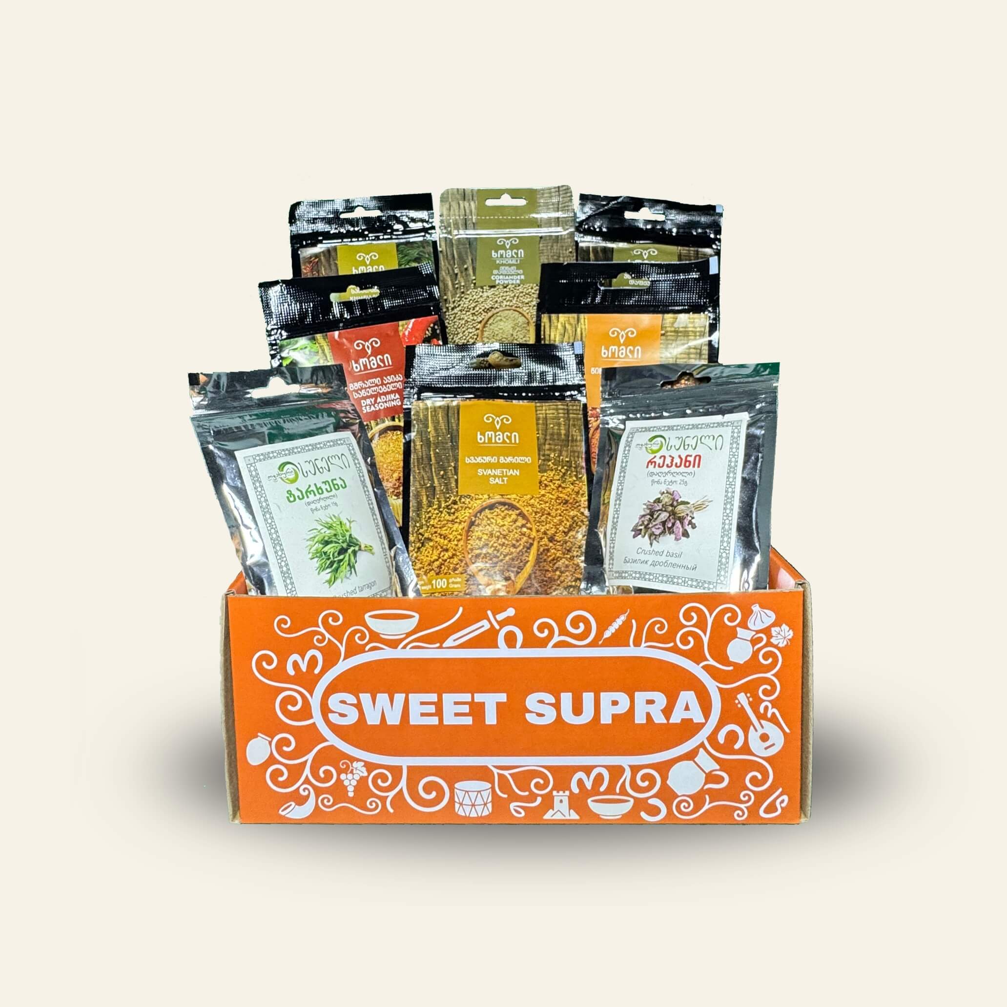 Georgian spice and seasoning assortment gift box